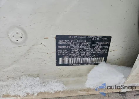 2025 Subaru Crosstrek z USA, uszkodzony, nr VIN JF2GUABC5S8205044